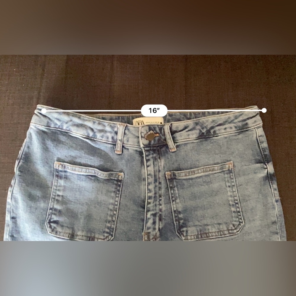 Zara Light Blue Denim Pants - Picture 7 of 8
